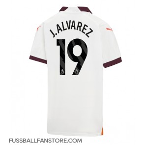 Manchester City Julian Alvarez #19 Replik Auswärtstrikot 2023-24 Kurzarm